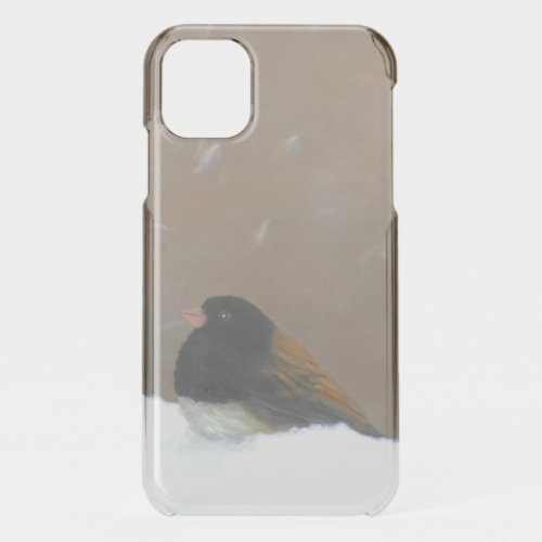 Dark_Eyed Junco Painting _ Original Bird Art iPhone 11 Case