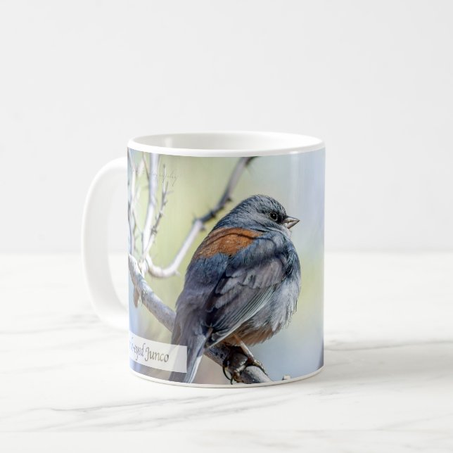 Dark-eyed Junco Psalm 62:5 Coffee Mug (Front Left)