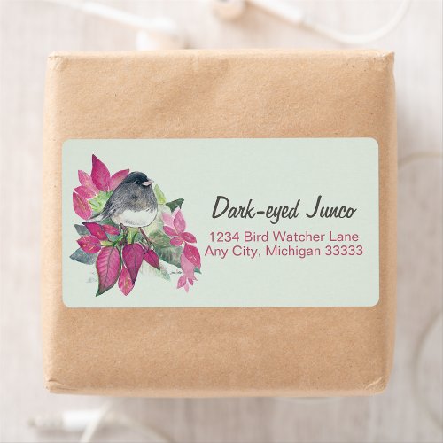 Dark Eyed Junco Watercolor Return Address Label