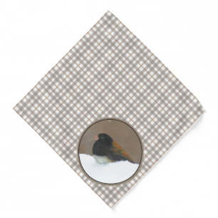 Dark-Eyed Junco Winter Painting Original Bird Art Bandana