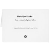 Dark-Eyed Junko (Back Horizontal)