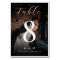 Dark Faded Photo & Monogram Elegant Black Wedding