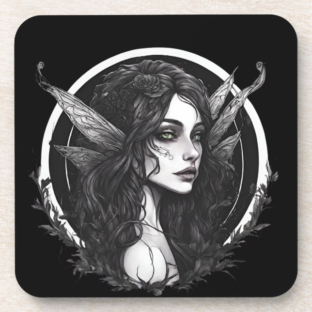 Dark Fae Beverage Coaster (Front)