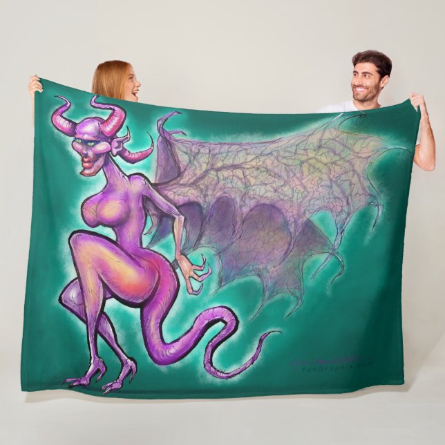 Dark Fae Fleece Blanket (In Situ)