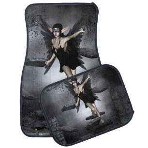Dark fairy car floor mat