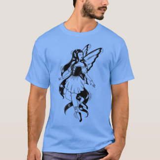 Dark Fairy Fairies Magic Magical Fly Wings T-Shirt