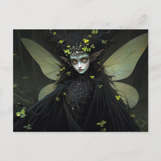 Dark Fairy Fantasy Art Postcard (Front)