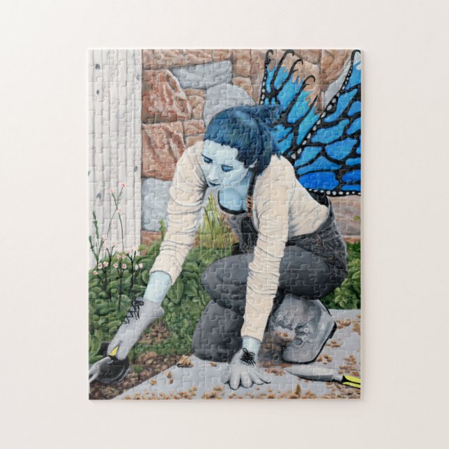 Dark Fairy Garden Fantasy Art Medium Jigsaw Puzzle (Vertical)