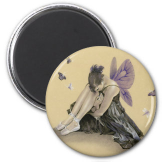 Dark Fairy Purple Wings Magnet