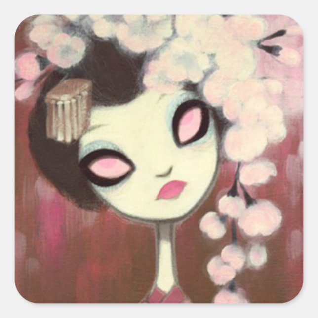 Dark Fairy Tale Character 13 Square Sticker (Front)