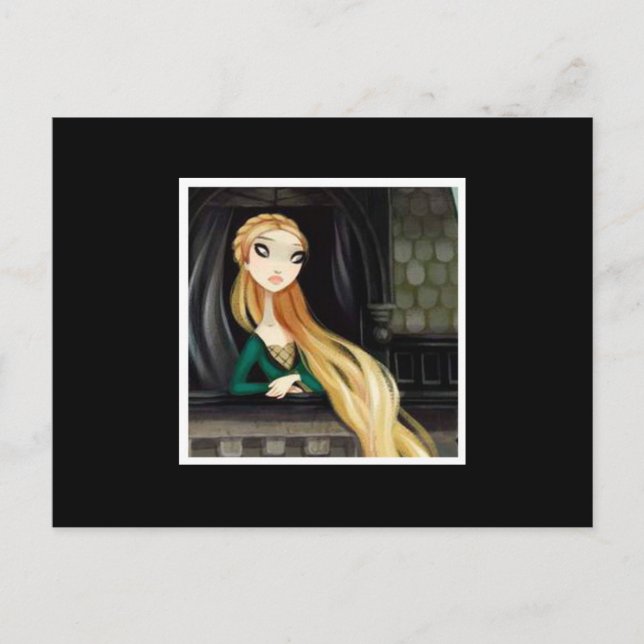 Dark Fairy Tale Character 2 - Rapunzel Postcard (Front)