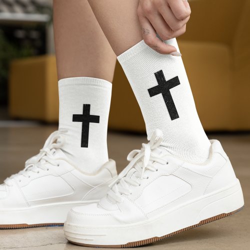 Dark Faith Cross Socks