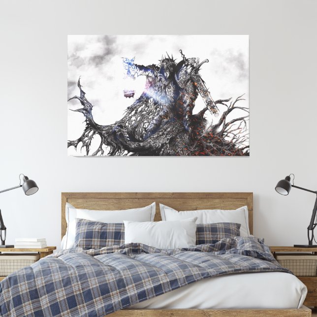 Dark fantasy art  canvas print (Insitu(Bedroom))