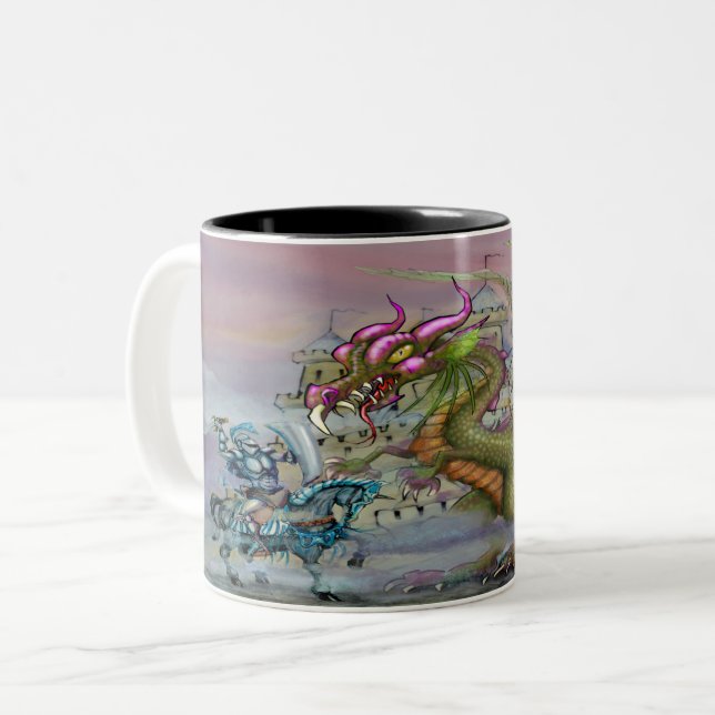 Dark Fantasy Art Two-Tone Coffee Mug (Front Left)