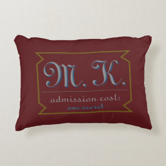 Dark Fantasy Carnival Admission One Secret Gothic Accent Pillow