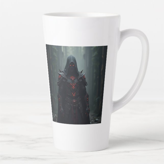 Dark Fantasy Cosplayer  Latte Mug (Right)