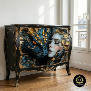 Dark Fantasy Dragon Furniture Decoupage Tissue Paper