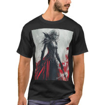 Dark Fantasy Elf Warrior – Gothic Wall Art