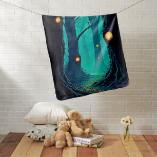 Dark Fantasy Forest Mystery Baby Blanket