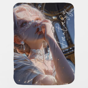 Dark fantasy girl / Aesthetic Baby Blanket