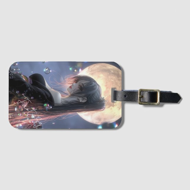 Dark fantasy girl / Aesthetic Luggage Tag (Front Horizontal)