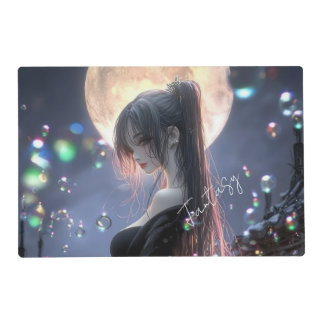 Dark fantasy girl / Aesthetic Placemat