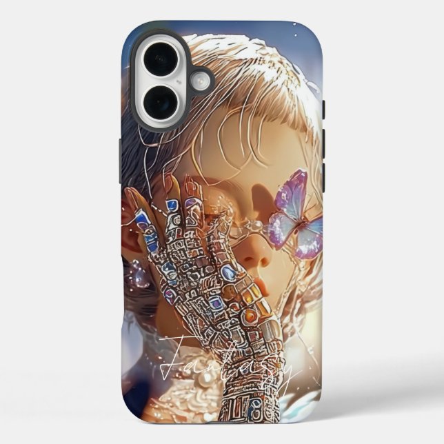 Dark Fantasy Girl - Opal Art Aesthetic Case-Mate iPhone Case (Back)