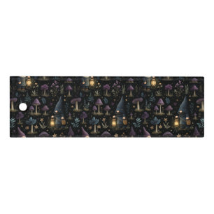 Dark Fantasy Gnome and Mushroom Pattern Ruler