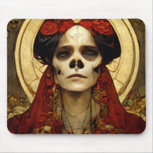 Dark Fantasy Gothic Skull Woman 3 Mouse Pad