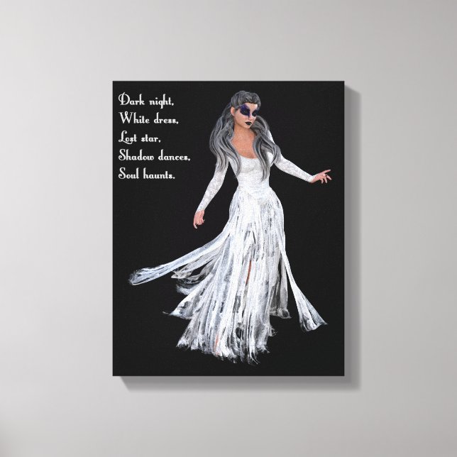 Dark Fantasy Gothic Witch Canvas Print - Lost Star (Front)