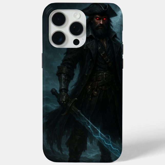 Dark Fantasy Pirate iPhone 15 Pro Max Case (Back)
