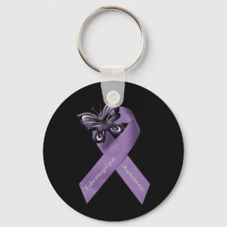 Dark Fibromyalgia Keychain