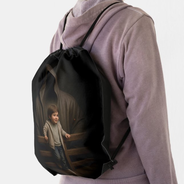 Dark Fineart Drawstring bag  (Insitu)