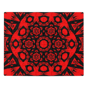 Dark Fire Mandala Jigsaw Puzzle