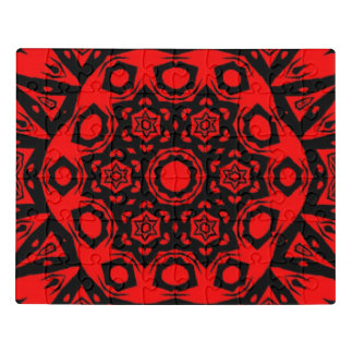 Dark Fire Mandala Jigsaw Puzzle