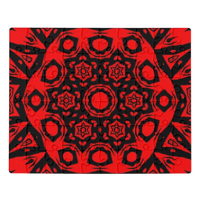 Dark Fire Mandala Jigsaw Puzzle (Puzzle Horizontal)
