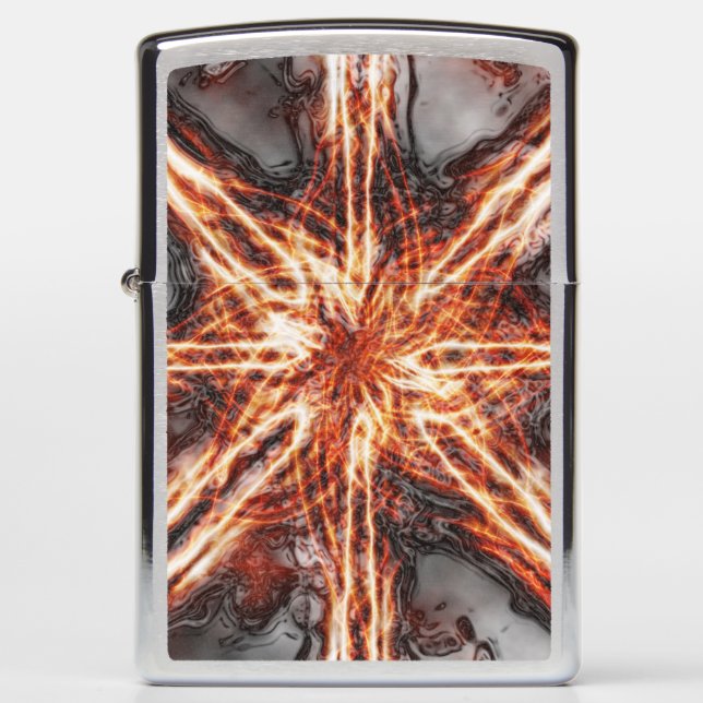Dark Flame Vortex Zippo Lighter (Front)