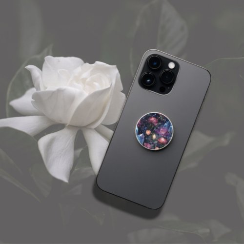 Dark Floral Crystal  PopSocket