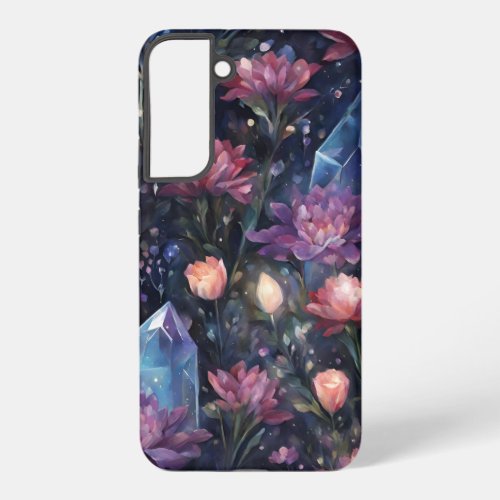 Dark Floral Crystal  Samsung Galaxy S22 Case