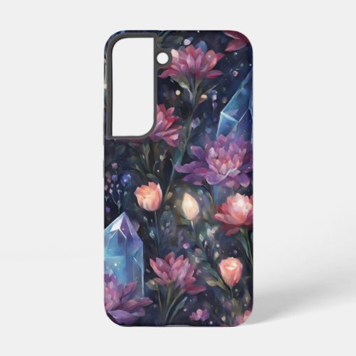 Dark Floral Crystal  Samsung Galaxy S22 Case