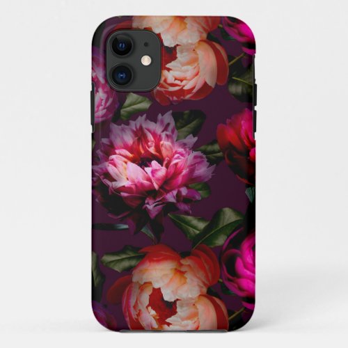 Dark floral dream iPhone 11 case