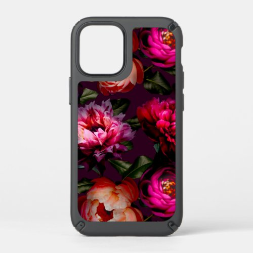 Dark floral dream speck iPhone 12 mini case