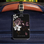 Dark Floral Personalized Name