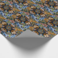 Vintage Dark Brown Grunge All Occasion Wrapping Paper | Zazzle