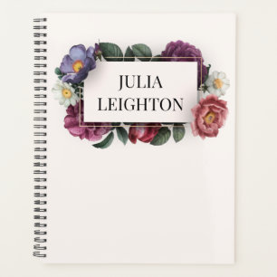 Dark Florals Planner