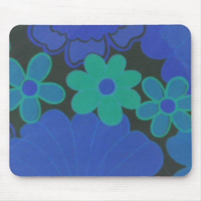 Dark Flower's-70's Retro Mouse Pad (Front)