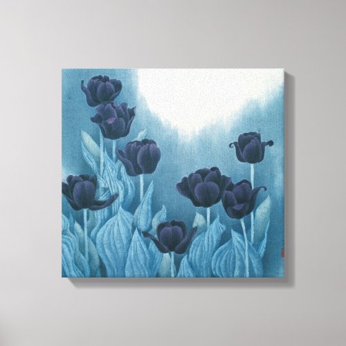 Dark Flowers Canvas Print
