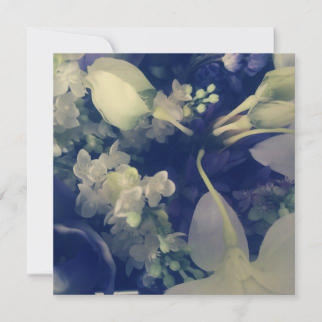 dark flowers flat card (Front)