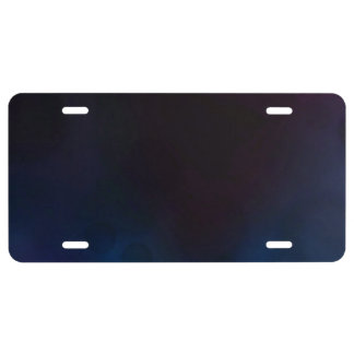 Dark Fog Background - Blue License Plate