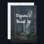 Dark Forest at Twilight Sweet 16 Invitation<br><div class="desc">Customize any way you want.</div>